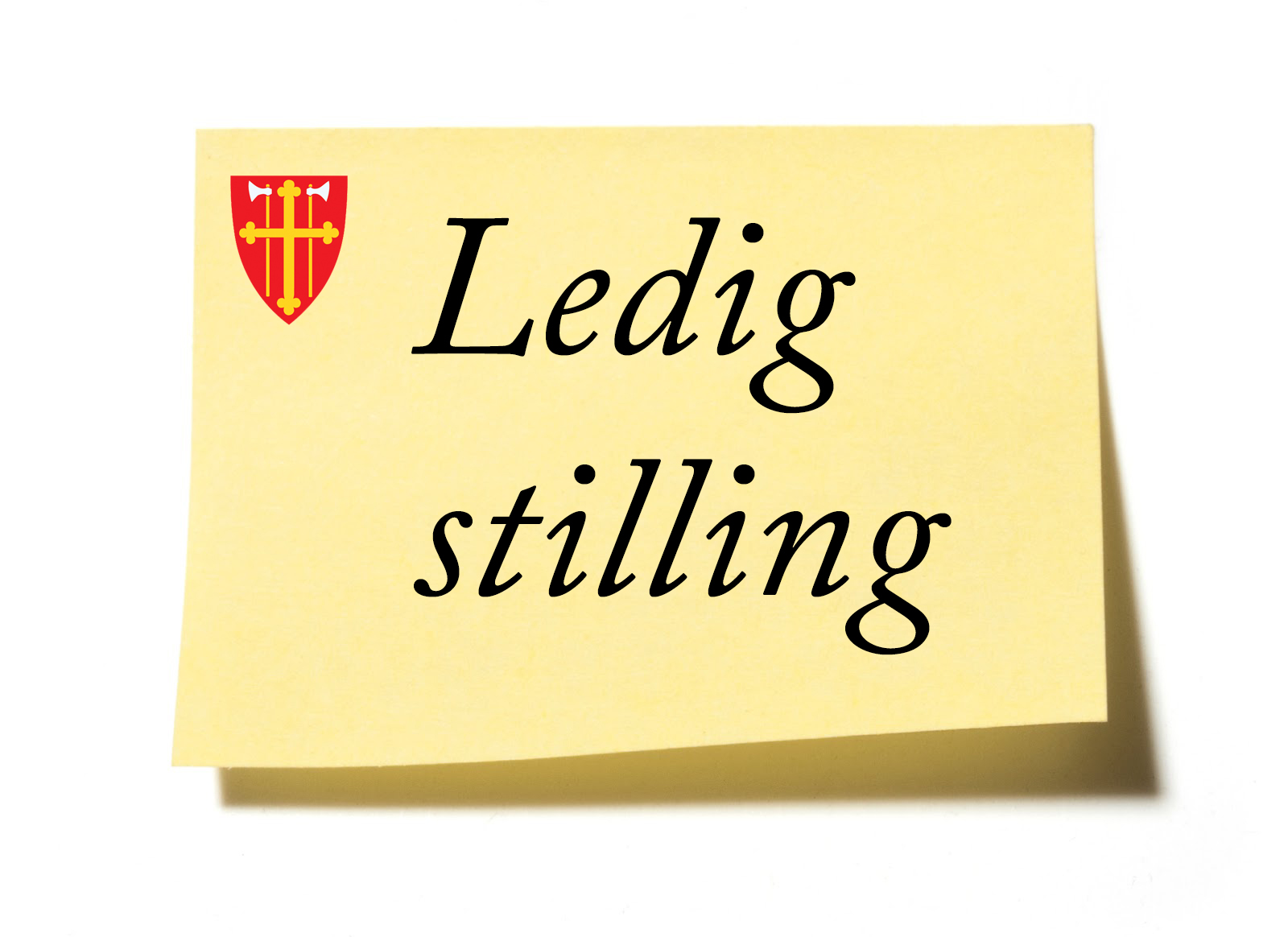 Bilete av ein lapp med stilling ledig